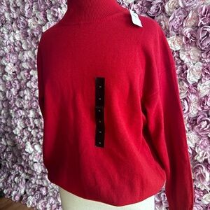 Banana Republic Bold Red Turtleneck Sweater